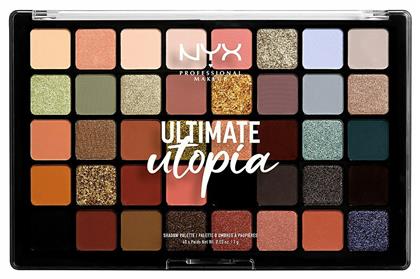 Makeup Ultimate Παλέτα με Σκιές Ματιών σε Στερεή Μορφή Utopia 40gr Nyx Professional