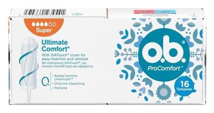 O.B. Procomfort Curved Grooves Super για Αυξημένη Ροή 16τμχ - OB