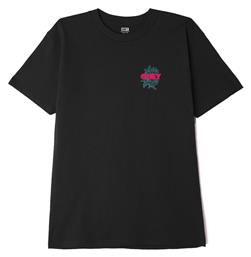 Blood And Roses Classic Ανδρικό T-shirt Μαύρο με Στάμπα Obey
