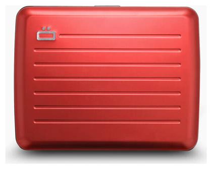 Smart Case V2 Large Ανδρικό Πορτοφόλι Καρτών με RFID Κόκκινο Ogon Designs