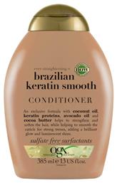 OGX Brazilian Keratin Smooth Conditioner Γενικής Χρήσης για Όλους τους Τύπους Μαλλιών 385ml