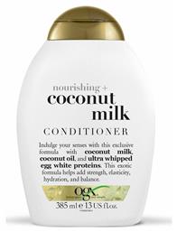 OGX Nourishing + Coconut Milk Conditioner Γενικής Χρήσης για Όλους τους Τύπους Μαλλιών 385ml