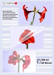 Din A4 80 Micron Φύλλα Πλαστικοποίησης 100 τμχ Olympia