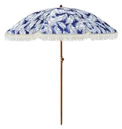 Ομπρέλα Δαπέδου Στρογγυλή Αλουμινίου Μπλε Φ2m - General Trade