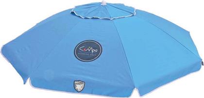 Ομπρέλα Θαλάσσης Silver/Sky Διαμέτρου 1.90m με UV Προστασία και Αεραγωγό Blue Campo Samba από το Plus4u