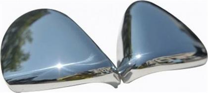 VW Golf 6 3/5D/SW 2010-2013/ VW Touran Mpv 2010+ Μεταλλικά Καπάκια Καθρεφτών Χρωμίου 2τμχ Omtec