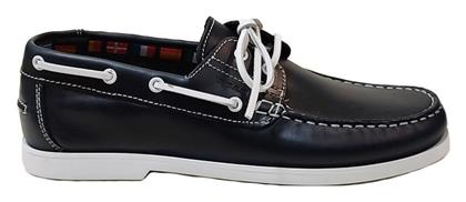 Pull Up 14692 Δερμάτινα Ανδρικά Boat Shoes σε Μαύρο Χρώμα On the Road