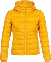 15156569 Κοντό Γυναικείο Puffer Μπουφάν για Χειμώνα Κίτρινο Only