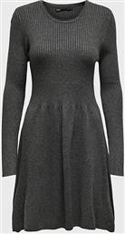 Only 15185761 Mini All Day Φόρεμα Πλεκτό Dark Grey Melange από το Buldoza