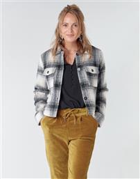 Only Γυναικείο Καρό Pumice Stone/Black Overshirt από το Spartoo