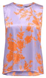 Αμάνικη Γυναικεία Μπλούζα Καλοκαιρινή Floral Purple Rose Only
