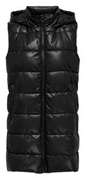 Μπουφάν Puffer από Δερματίνη Only