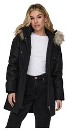 Μπουφάν Puffer Black/Beige Only
