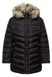 Μπουφάν Puffer Μαύρο Only