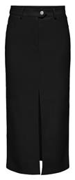Δερμάτινη Ψηλόμεση Maxi Φούστα Black Only