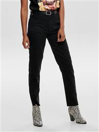 Only Emily 15171545 Ψηλόμεσο Γυναικείο Jean Παντελόνι σε Ίσια Γραμμή Black Denim από το Koolfly