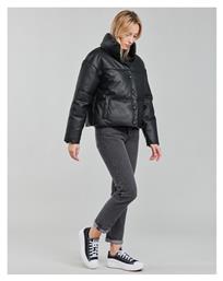 Κοντό Γυναικείο Puffer Μπουφάν για Χειμώνα Μαύρο Only