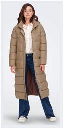 Μακρύ Γυναικείο Puffer Μπουφάν για Χειμώνα Tigers Eye Only