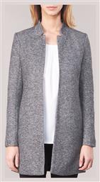 Μακρύ Γυναικείο Σακάκι Dark Grey Melange Only