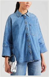 Μακρυμάνικο Γυναικείο Τζιν Πουκάμισο Medium Blue Denim Only
