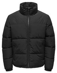 Ανδρικό Χειμωνιάτικο Μπουφάν Puffer Μαύρο Only & Sons