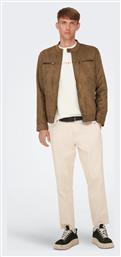 Μπουφάν από απομίμηση δέρματος Willow 22021446 Καφέ Regular Fit Only & Sons