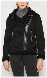 Suede Μπουφάν Puffer Μαύρο Only