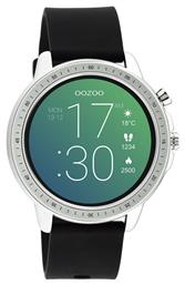 Q00300 45mm Smartwatch με Παλμογράφο (Black Rubber Strap) Oozoo