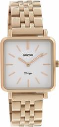 Oozoo Timepieces Vintage Ρολόι με Ροζ Χρυσό Μεταλλικό Μπρασελέ