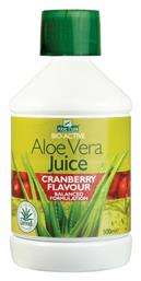 Aloe Vera Juice 500ml Cranberry Optima Naturals