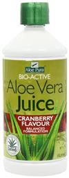 Aloe Vera Juice Cranberry 1000ml Optima Naturals
