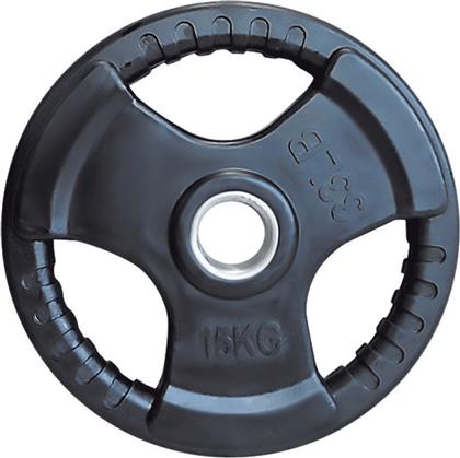 Δίσκος Ολυμπιακού Τύπου Λαστιχένιος 1 x 15kg Φ50mm με Λαβές Optimum