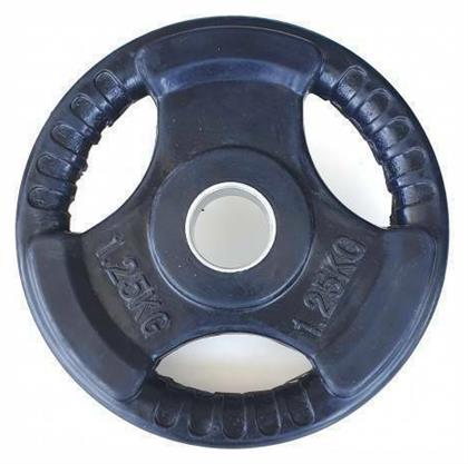 Δίσκος Λαστιχένιος 1 x 1.25kg Φ28mm με Λαβές Optimum