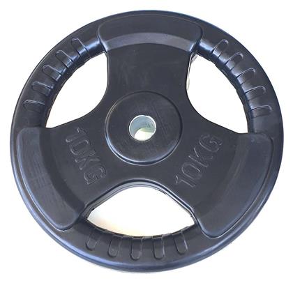 Δίσκος Λαστιχένιος 1 x 10kg Φ28mm με Λαβές Optimum