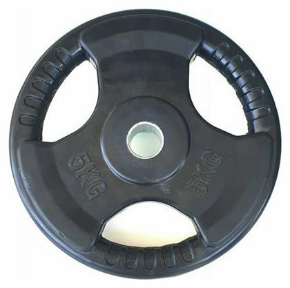 Δίσκος Λαστιχένιος 1 x 5kg Φ28mm με Λαβές Optimum