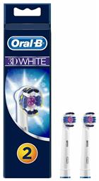 Oral-B 3D White Ανταλλακτικές Κεφαλές για Ηλεκτρική Οδοντόβουρτσα CleanMaximiser 2τμχ - Oral B