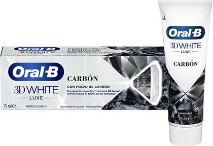 Oral-B 3D White Luxe Perfection Charcoal με Σκόνη Άνθρακα για Λεύκανση 75ml από το ΑΒ Βασιλόπουλος