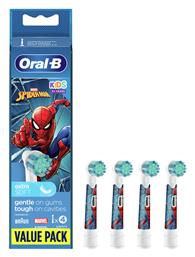 Oral-B Ανταλλακτικό για Ηλεκτρική Οδοντόβουρτσα Kids Spiderman για 3+ χρονών 4τμχ - Oral B
