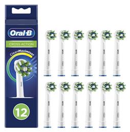 Oral-B Cross Action Ανταλλακτικές Κεφαλές για Ηλεκτρική Οδοντόβουρτσα 12τμχ - Oral B