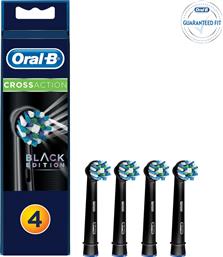 Oral-B Cross Action Black Edition Ανταλλακτικές Κεφαλές για Ηλεκτρική Οδοντόβουρτσα 4τμχ από το Pharm24