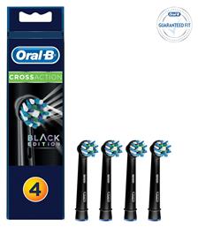 Oral-B Cross Action Black Edition Ανταλλακτικές Κεφαλές για Ηλεκτρική Οδοντόβουρτσα 4τμχ - Oral B