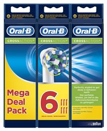 Oral-B Cross Action Mega Deal Pack Ανταλλακτικές Κεφαλές για Ηλεκτρική Οδοντόβουρτσα 6τμχ