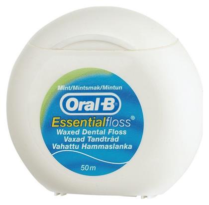 Oral-B Essential Floss Κερωμένο Οδοντικό Νήμα με Γεύση Μέντα 50m - Oral B