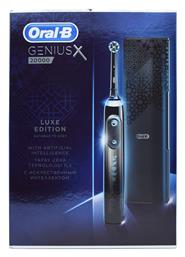 Oral-B Genius X 20000 Luxe Edition Ηλεκτρική Οδοντόβουρτσα με Χρονομετρητή και Αισθητήρα Πίεσης Black