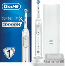 Oral-B Genius X 20000N Ηλεκτρική Οδοντόβουρτσα με Αισθητήρα Πίεσης White