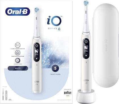 Oral-B iO Series 6 Ηλεκτρική Οδοντόβουρτσα με Αισθητήρα Πίεσης White από το Pharm24