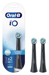 Oral-B iO Ultimate Clean Black Ανταλλακτικές Κεφαλές για Ηλεκτρική Οδοντόβουρτσα 319832 2τμχ - Oral B