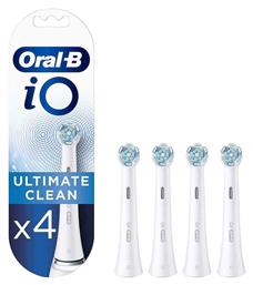 Oral-B iO Ultimate Clean White Ανταλλακτικές Κεφαλές για Ηλεκτρική Οδοντόβουρτσα 4τμχ - Oral B