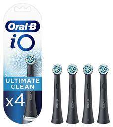 Oral-B iO Ultimate Cleaning Black Ανταλλακτικές Κεφαλές για Ηλεκτρική Οδοντόβουρτσα 328865 4τμχ - Oral B
