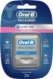 Oral-B Pro Expert Clinic Line Floss Κερωμένο Οδοντικό Νήμα με Γεύση Cool Mint 25m